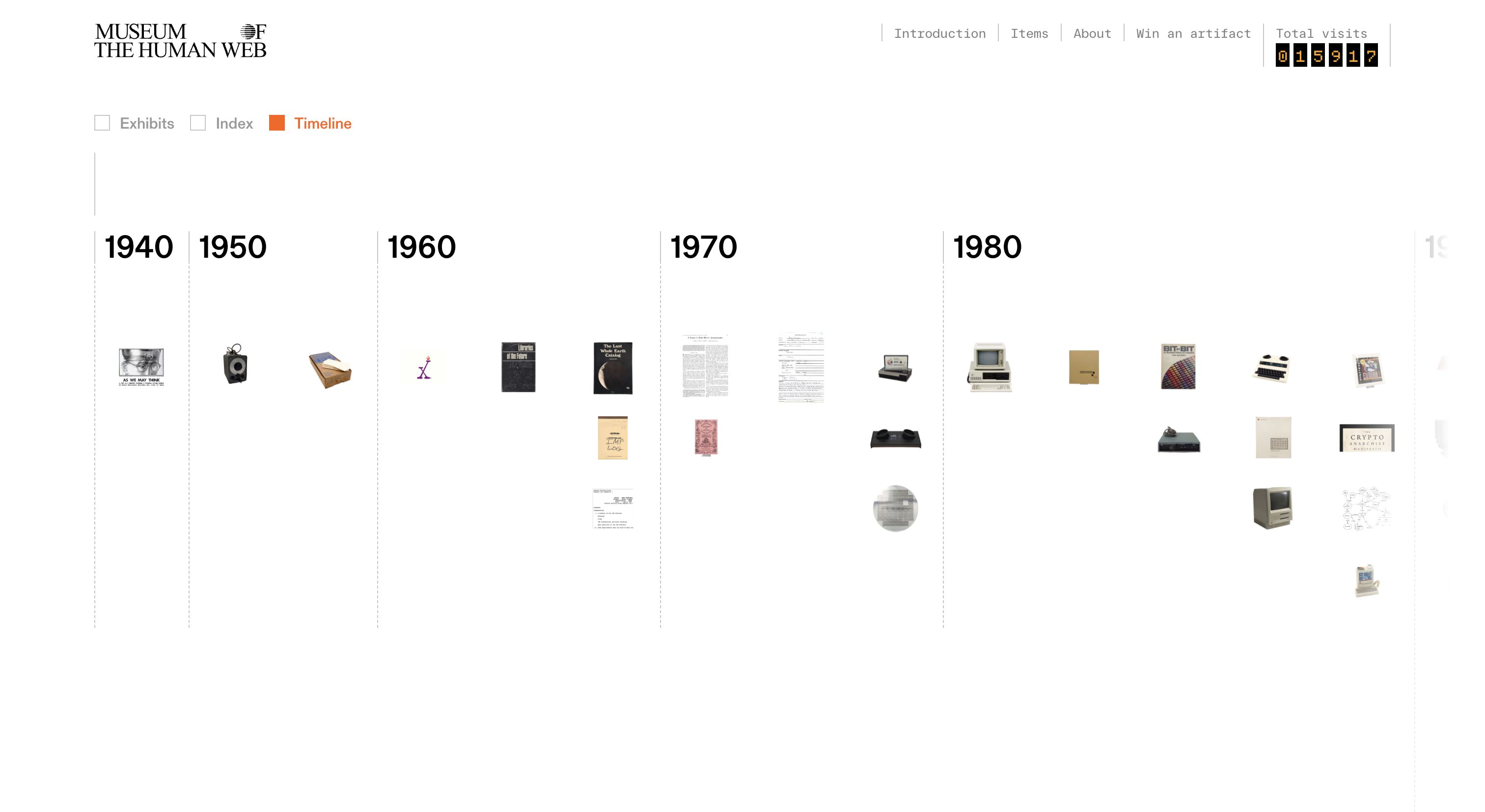 Timeline | Museum of the Human Web
