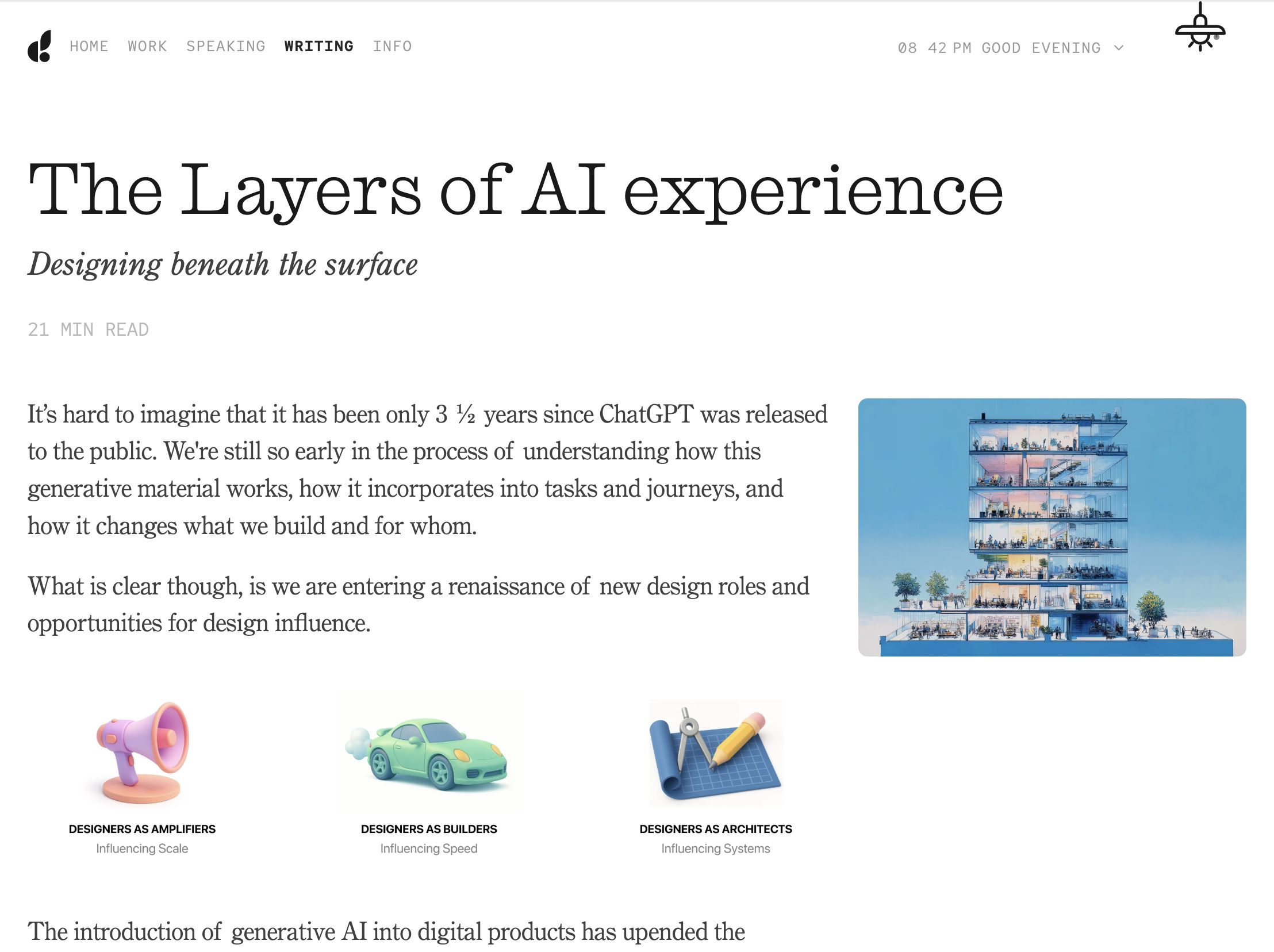 The Layers of AI experience