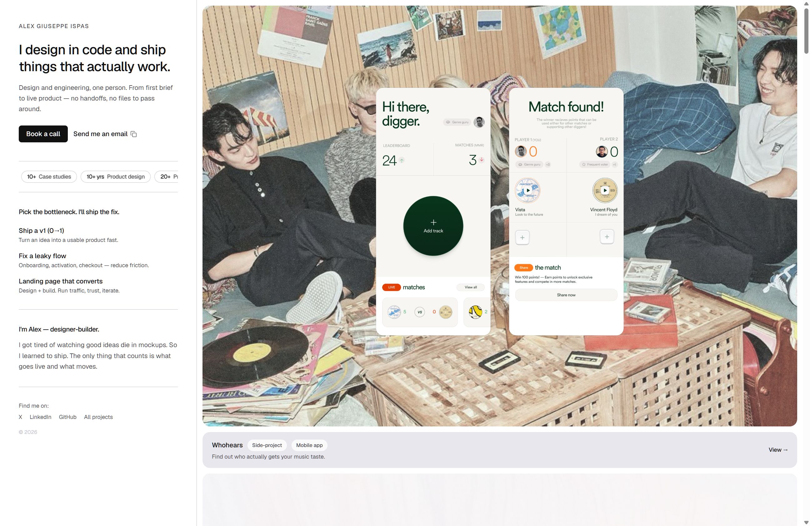 Alex Giuseppe Ispas — Designer-Builder