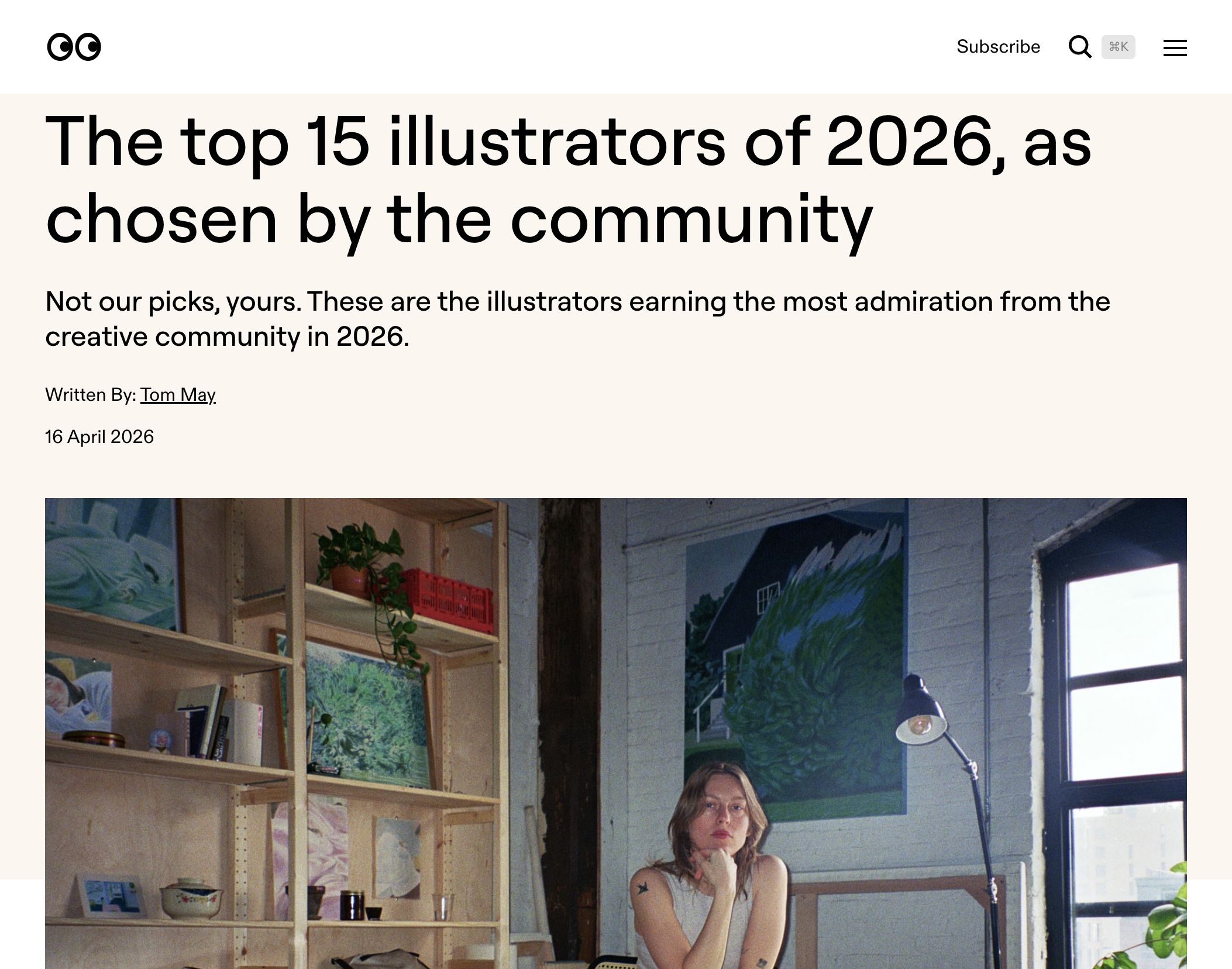 The top 15 illustrators of 2026, as chosen by the community