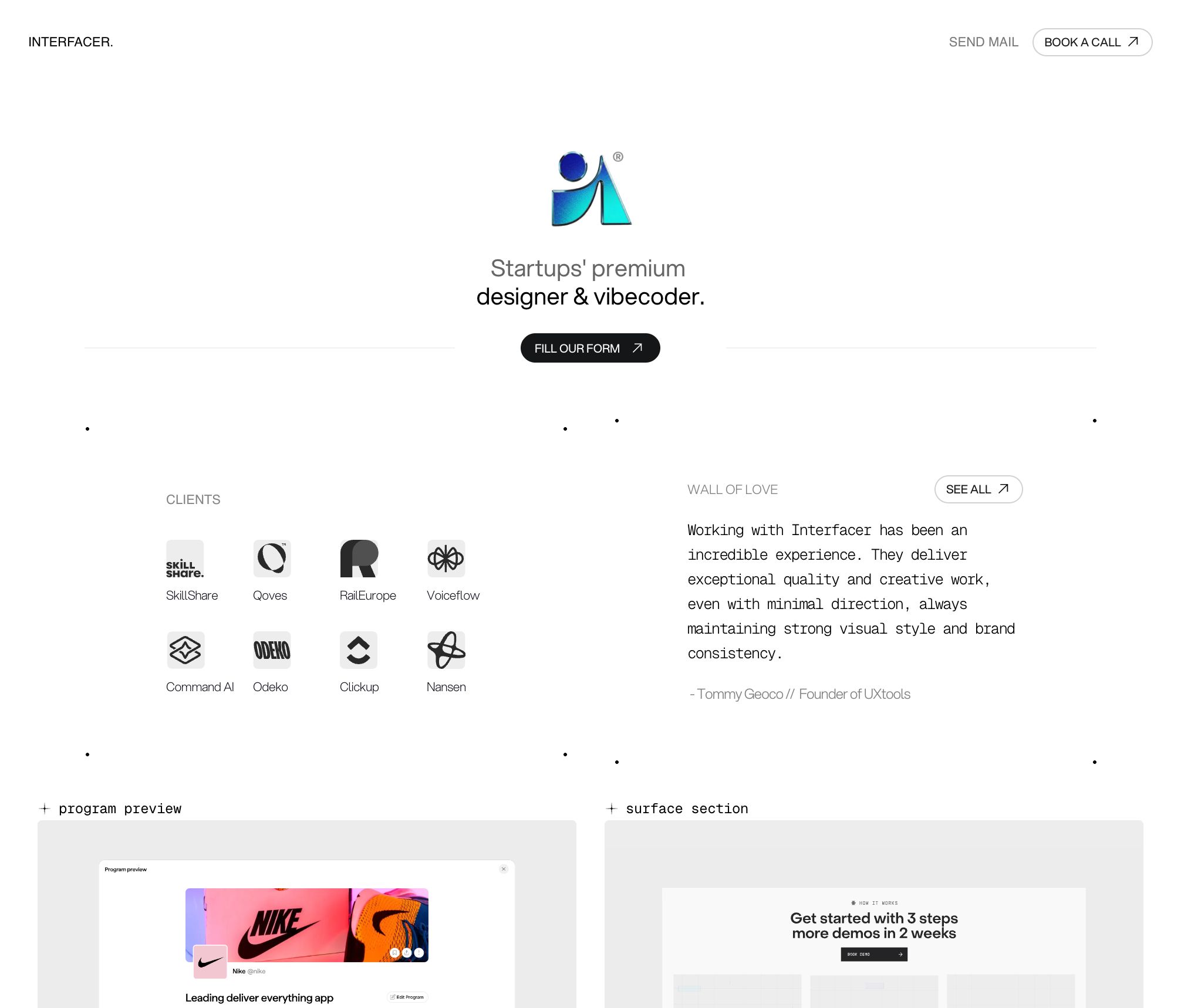 INTERFACER design studio.