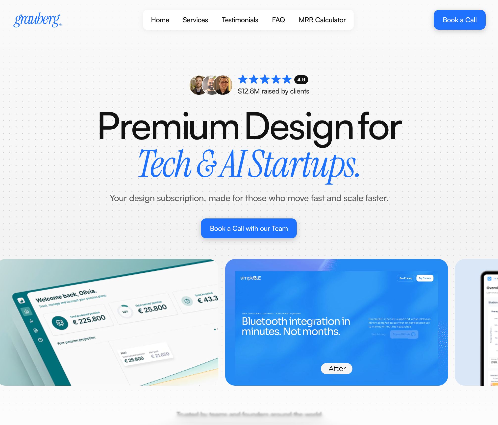 Premium Design Subscription for AI Startups – Grauberg Design Studio