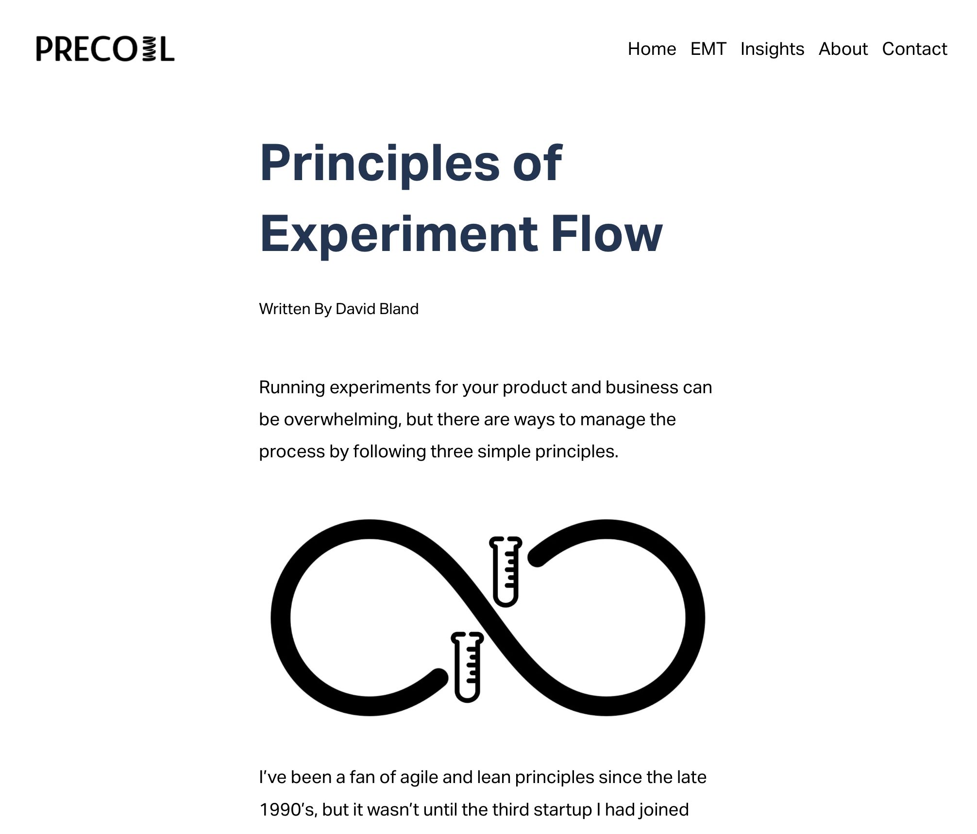 Principles of Experiment Flow — Precoil