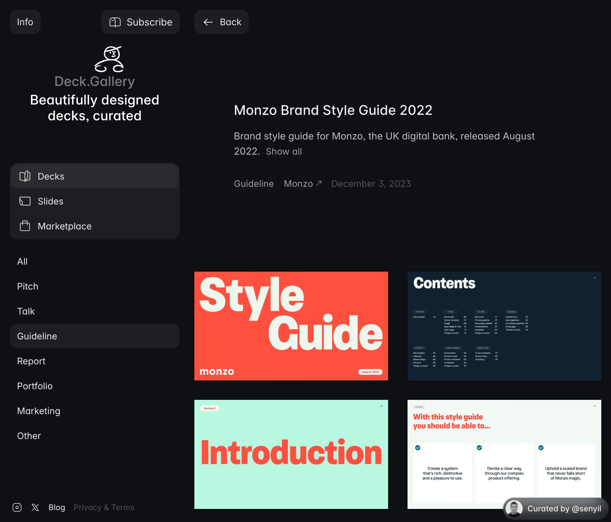 Monzo Brand Style Guide 2022 — Deck.gallery