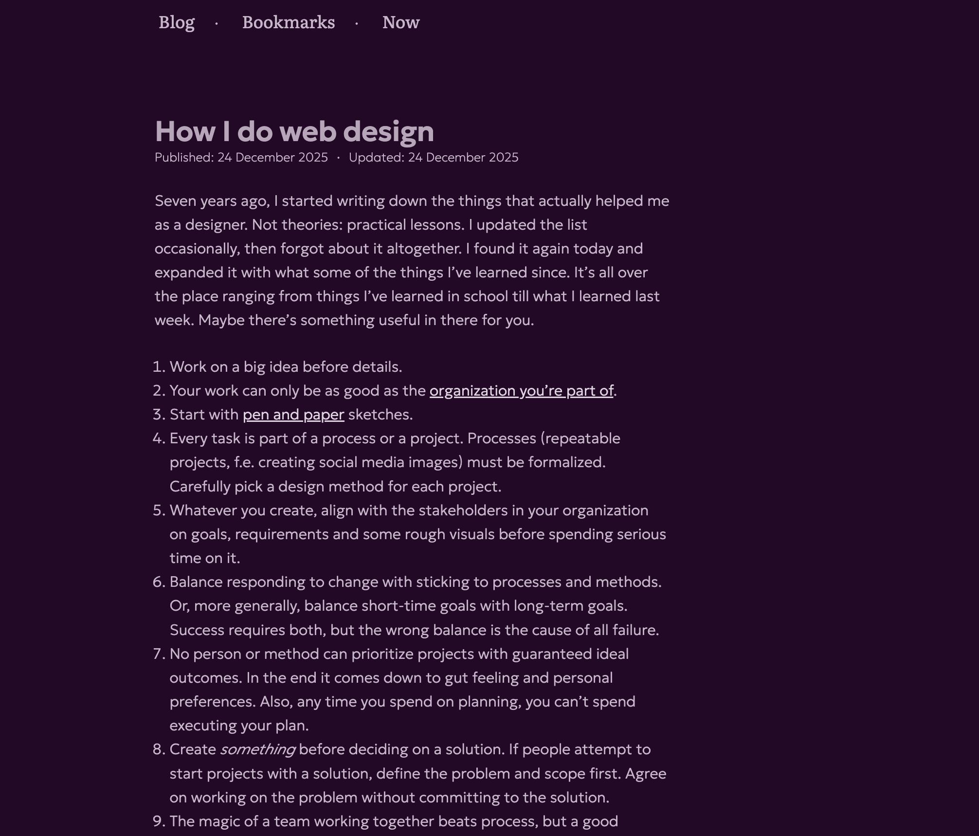 How I do web design | Koos Looijesteijn