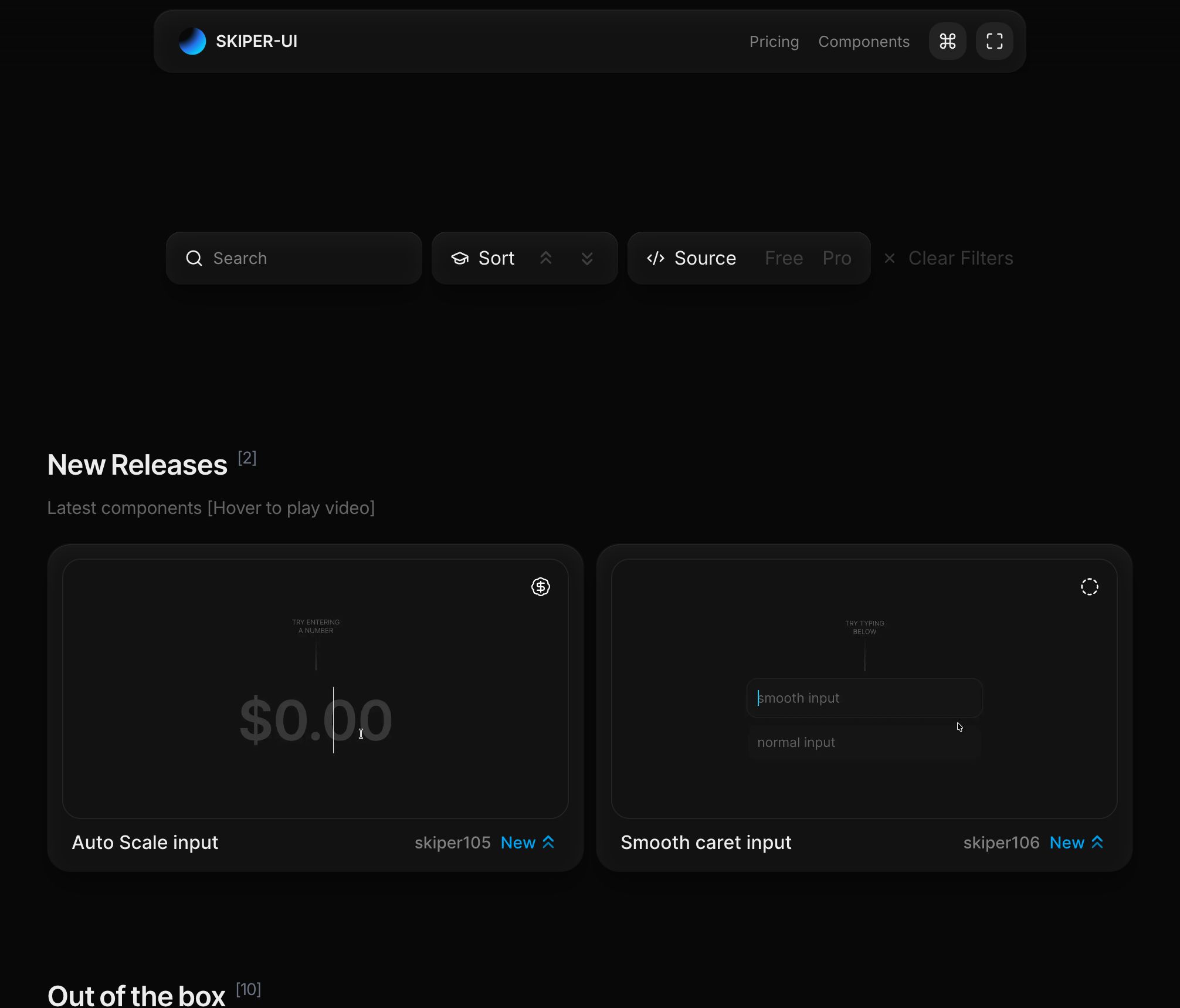Components | Skiper UI