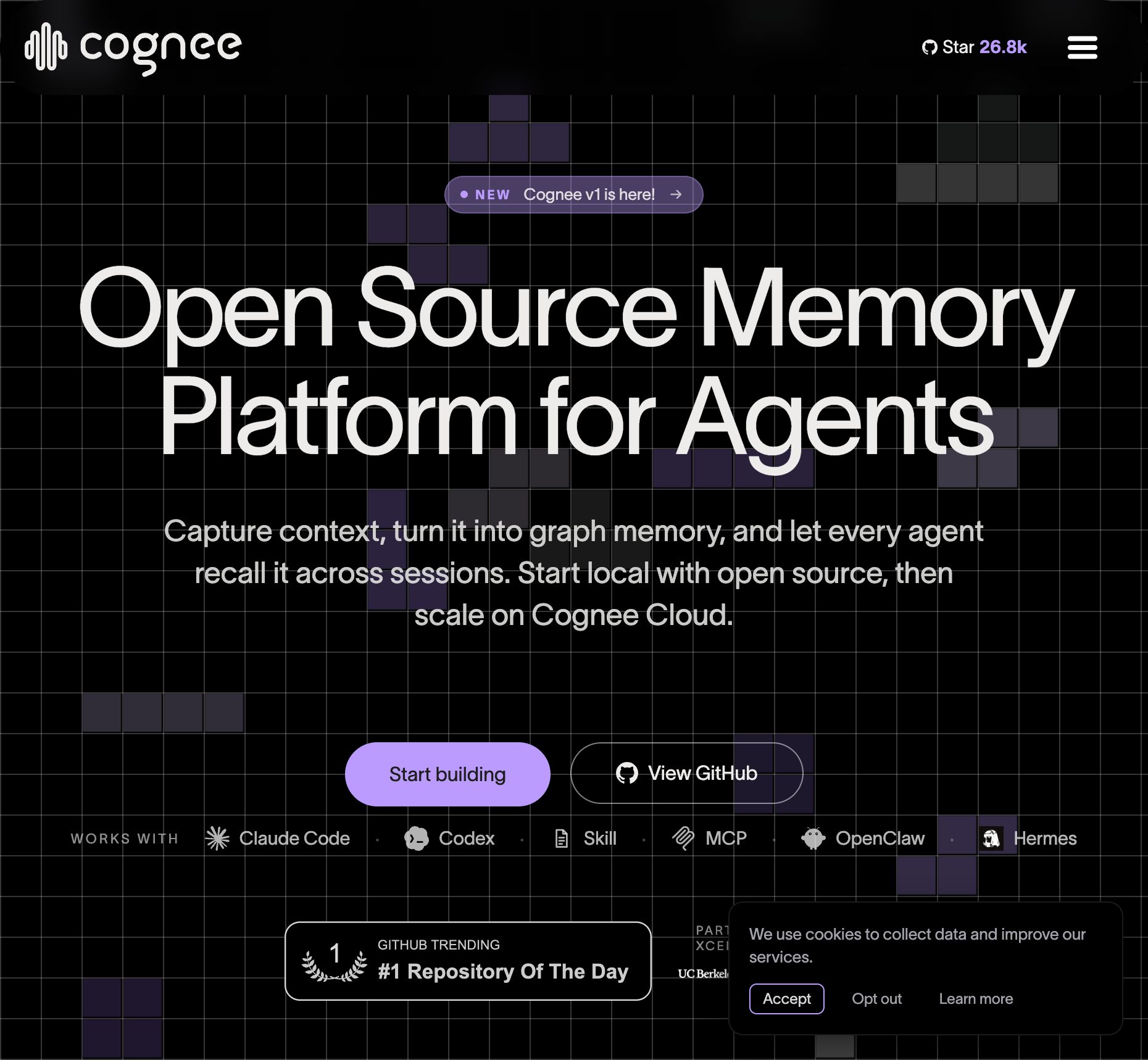 Cognee - Open-Source Agent Memory Platform