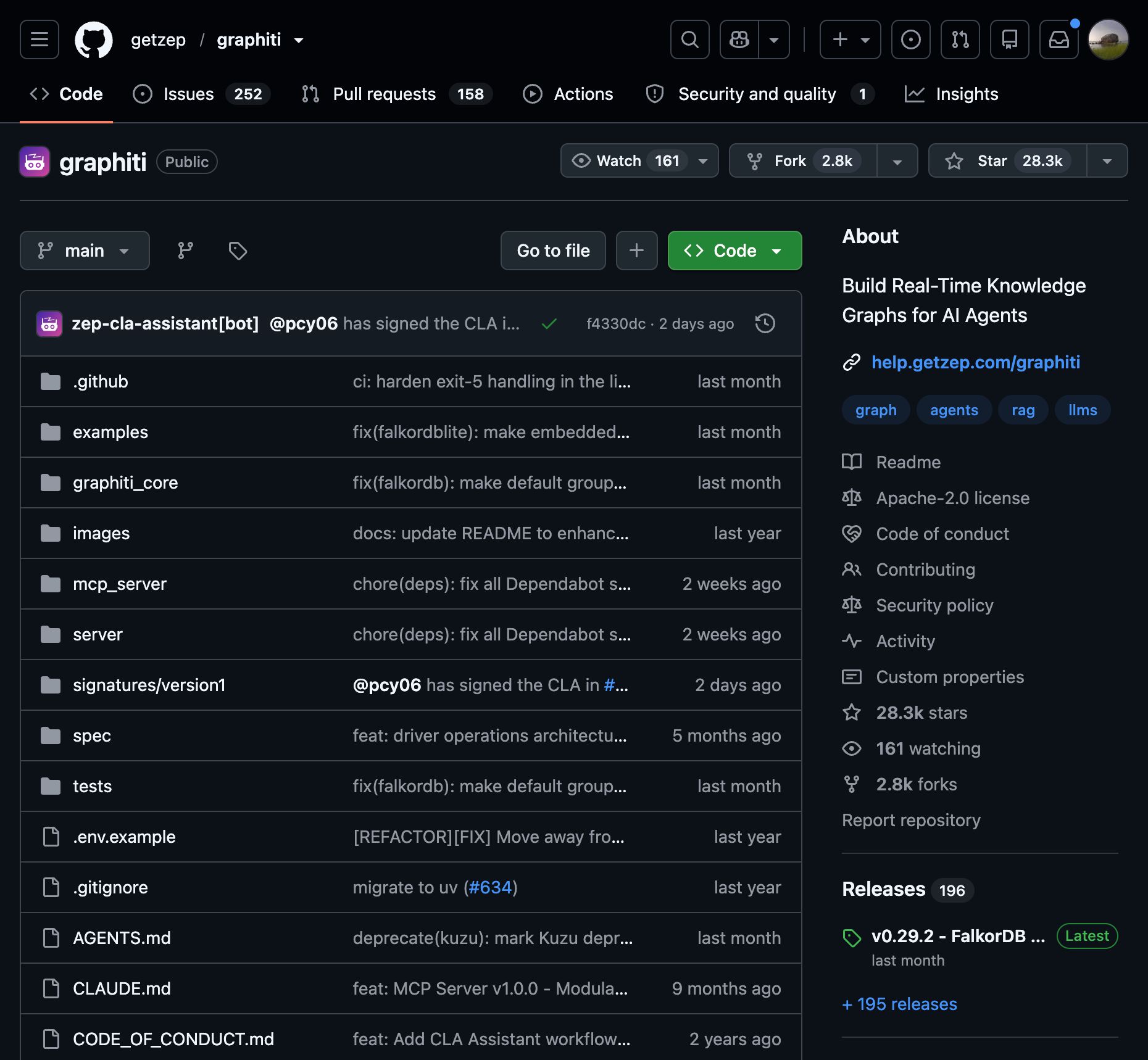 getzep/graphiti: Build Real-Time Knowledge Graphs for AI Agents