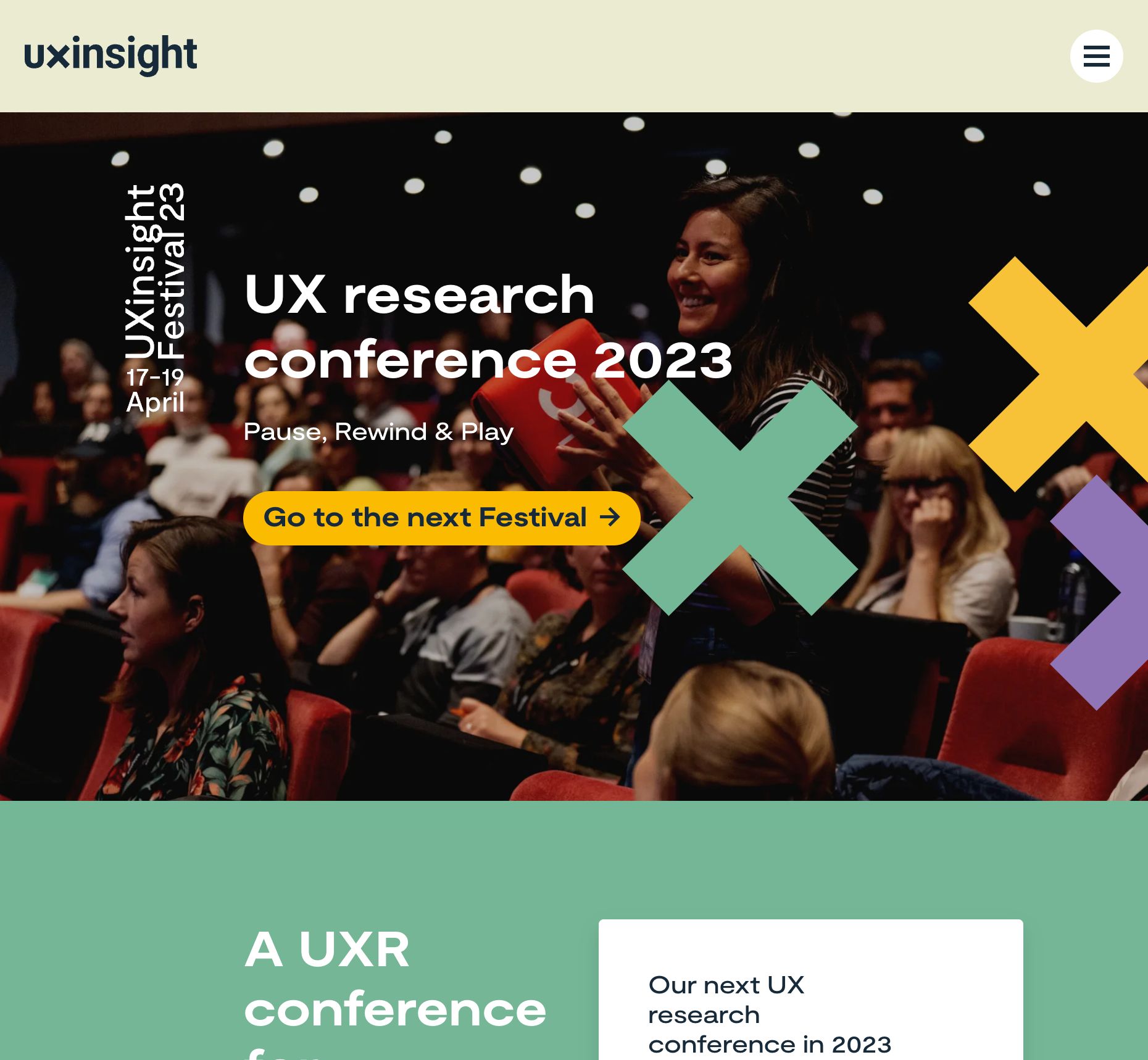 UX research conference 2023 - UXinsight Festival