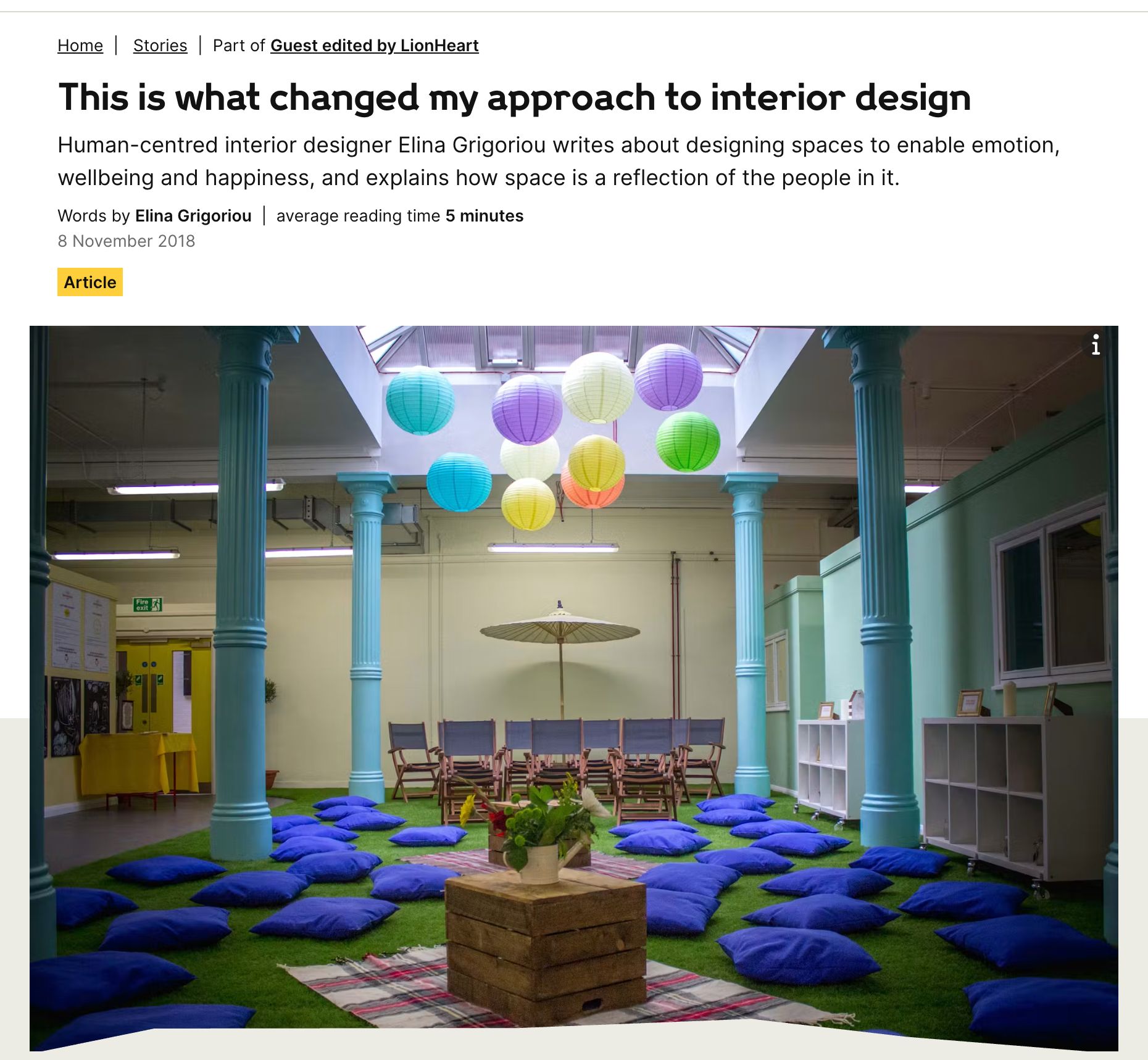 This is what changed my approach to interior design