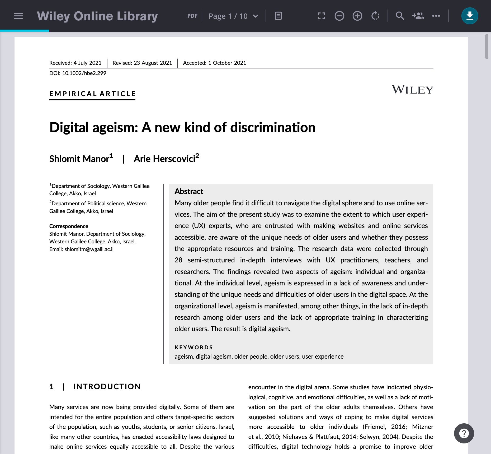 Digital ageism: A new kind of discrimination