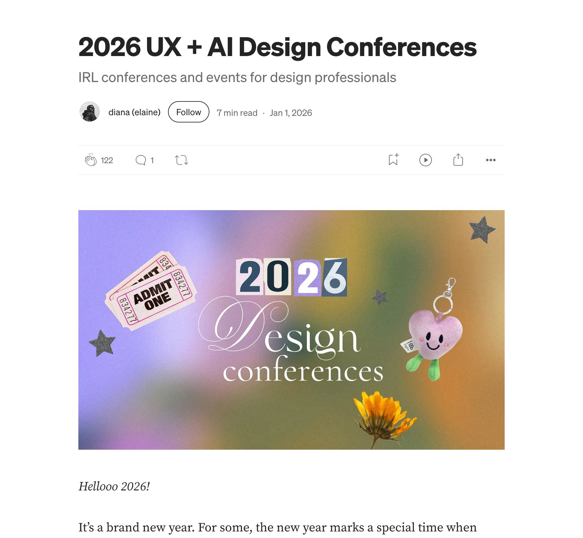 2026 UX + AI Design Conferences