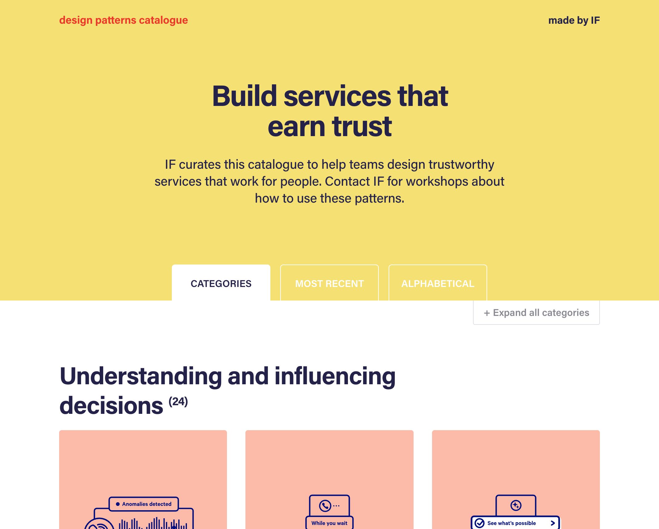 Design Patterns Catalogue - IF