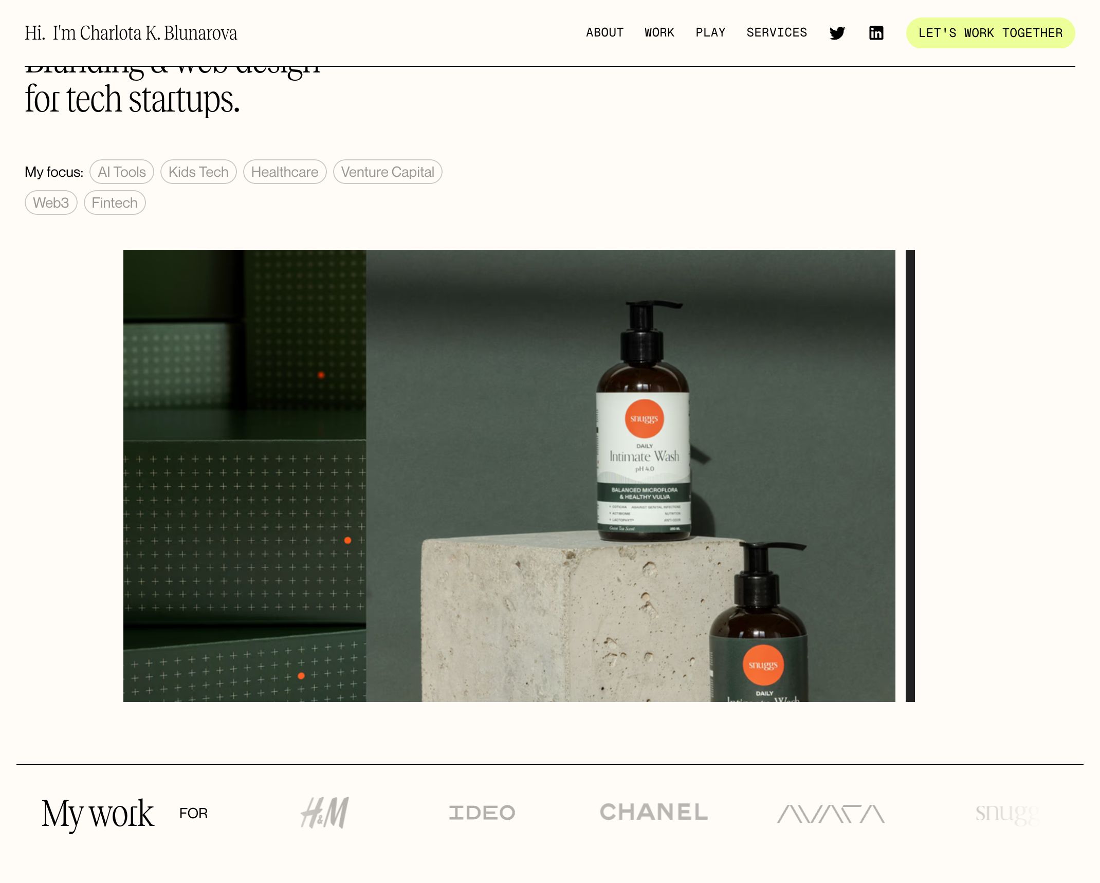Charlota K. Blunarova - Brand Design for Tech Startups