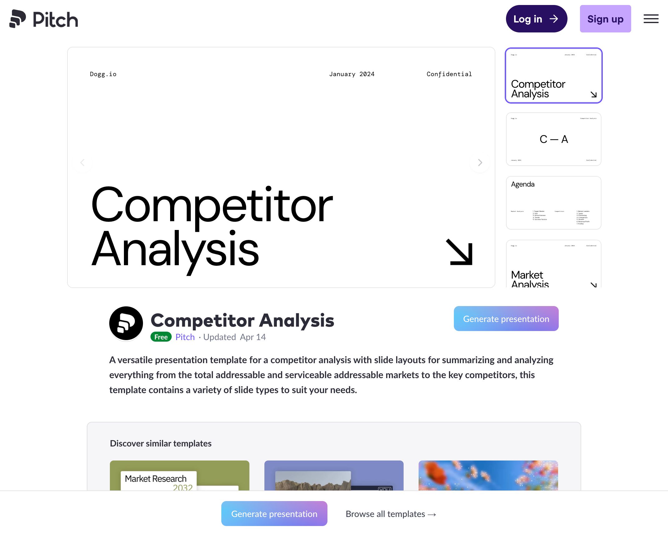 Free Competitor Analysis Template &amp; Winning Tips | Pitch