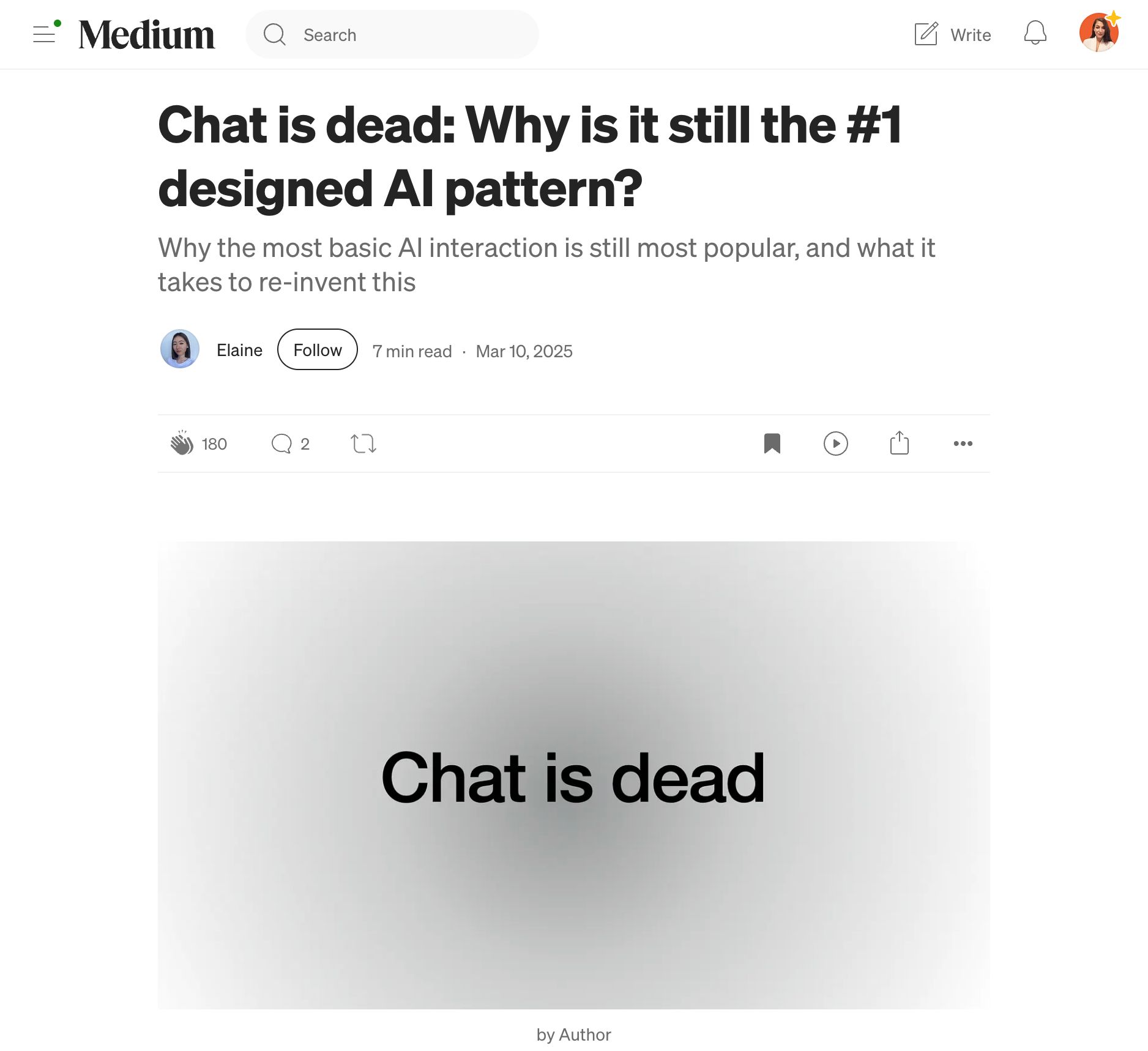 Chat is dead: Why is it still the #1 designed AI pattern?