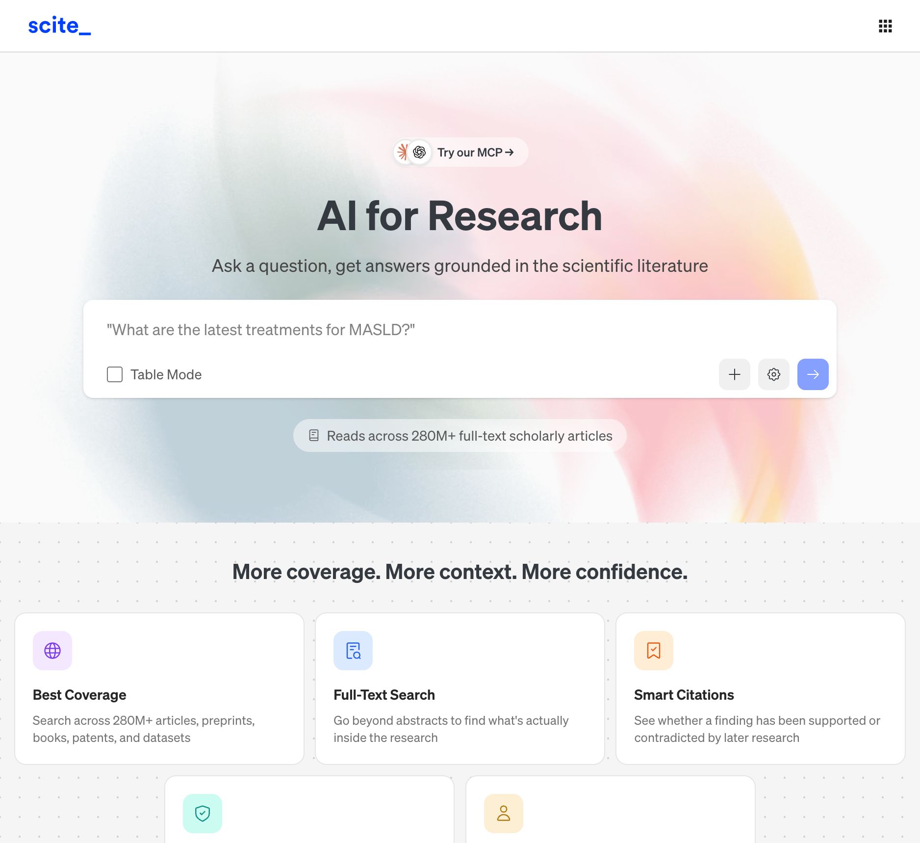 Scite: AI for Research