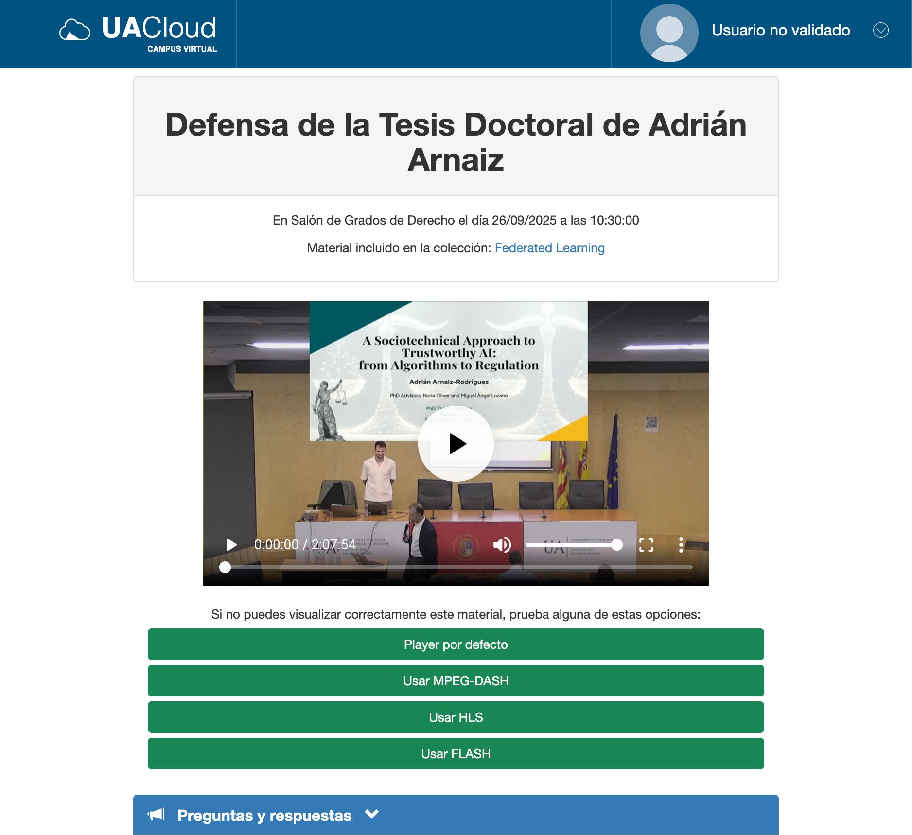 Vértice: Defensa de la Tesis Doctoral de Adrián Arnaiz