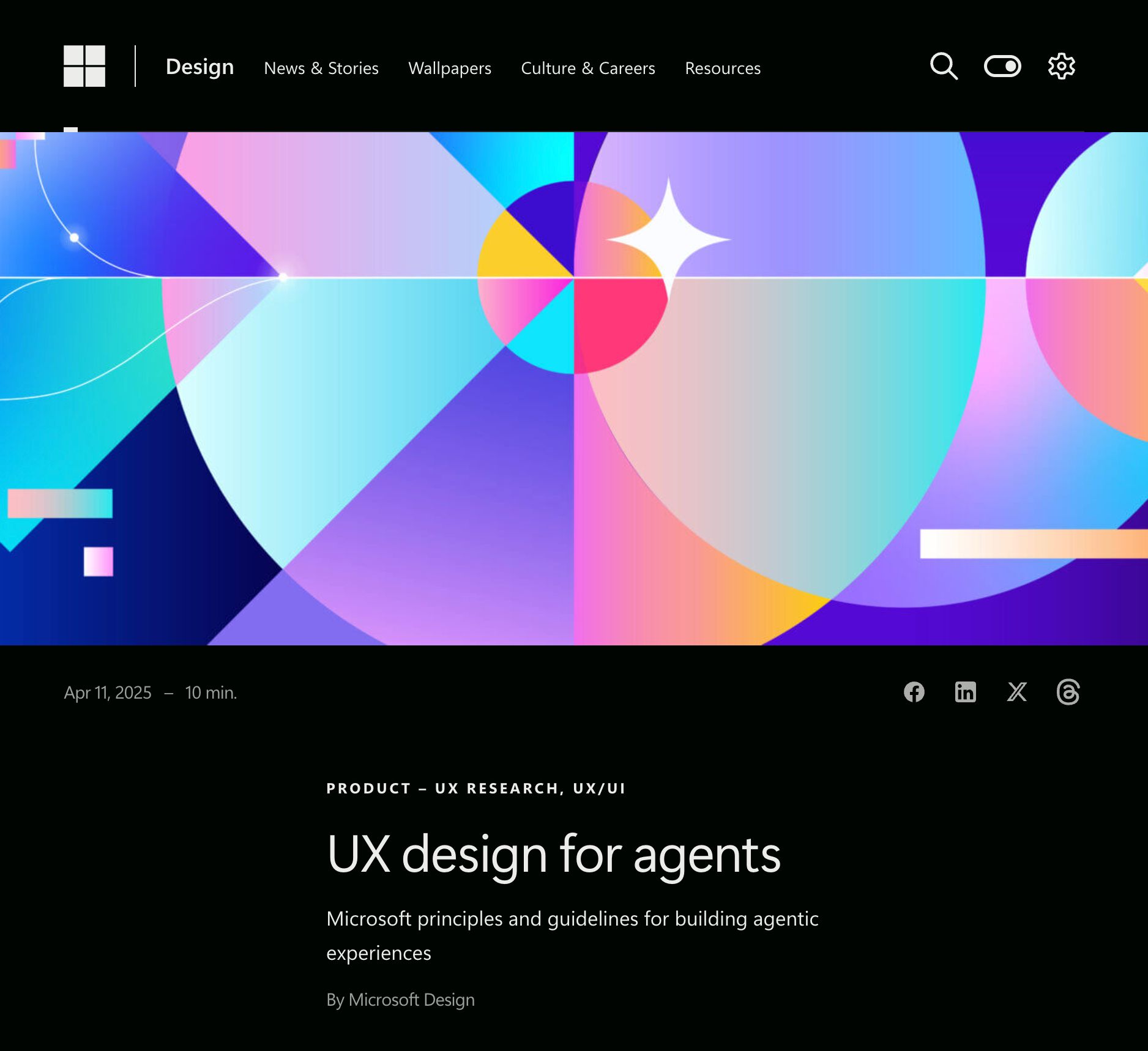 UX design for agents  - Microsoft Design