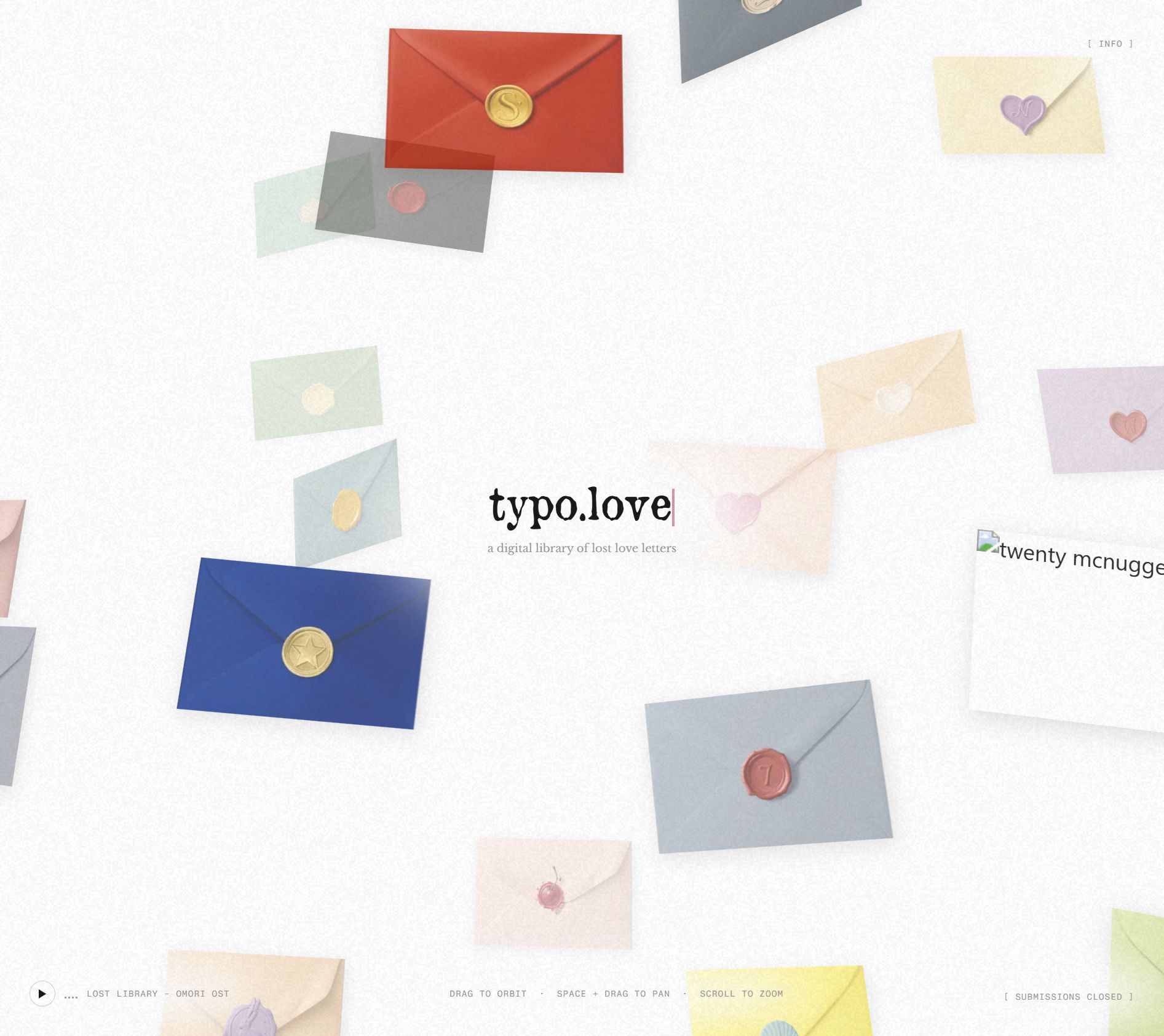 typo.love — a digital library of love letters