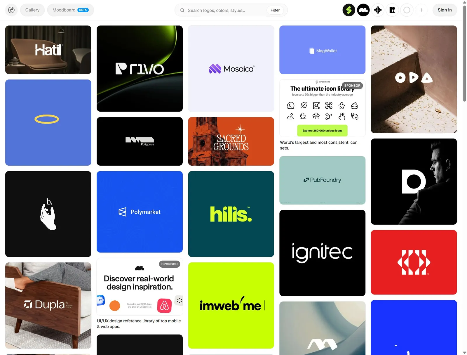 Logo Inspiration — 1,200+ Logos & Animated Logos | Logosystem