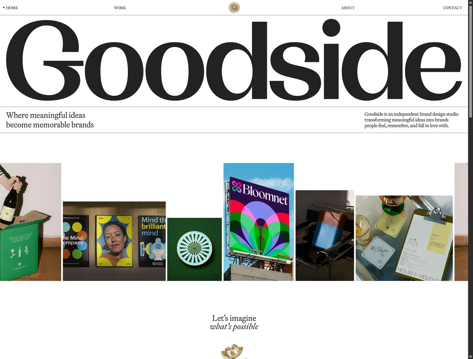 Goodside → An independent brand design studio