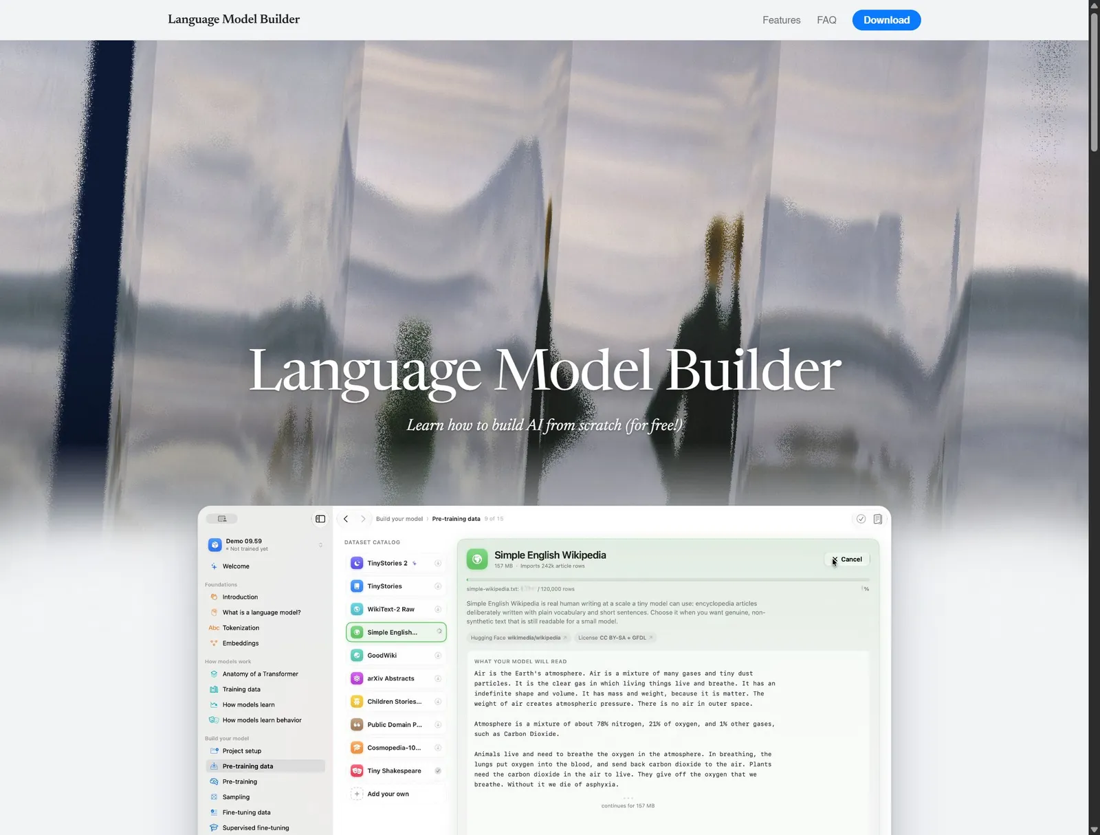 Language Model Builder — Build models. Understand AI.