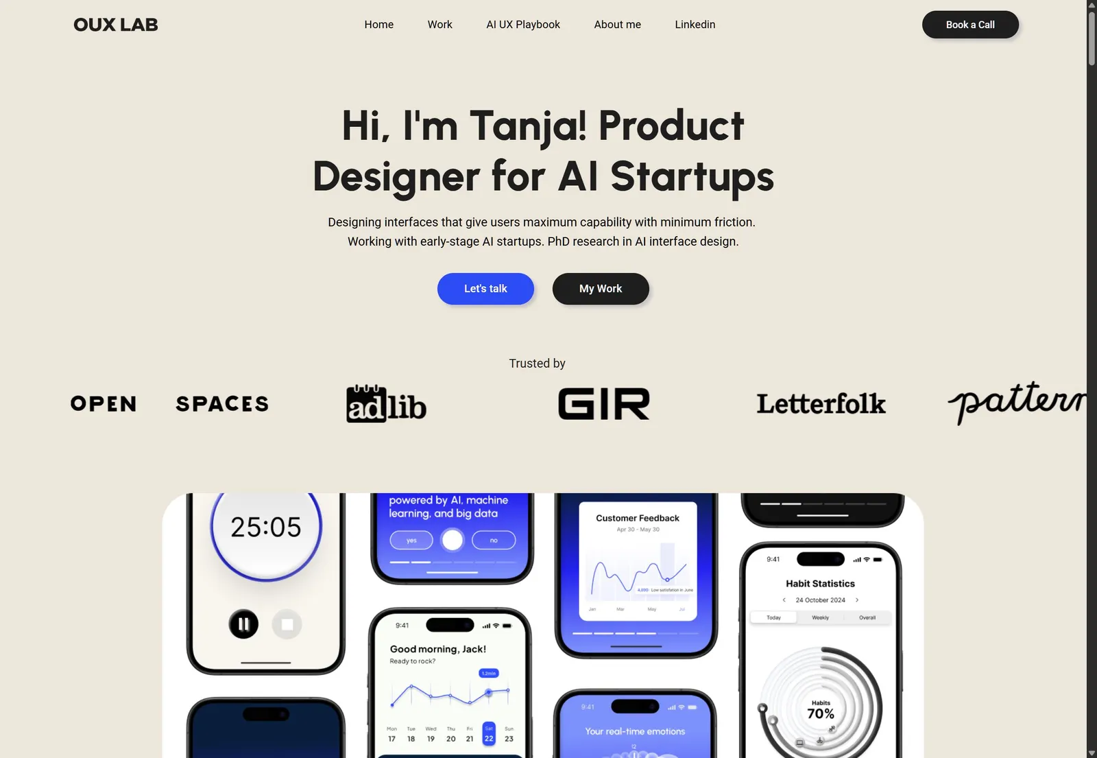 Tanja | Design partner for AI startups - UX Design
