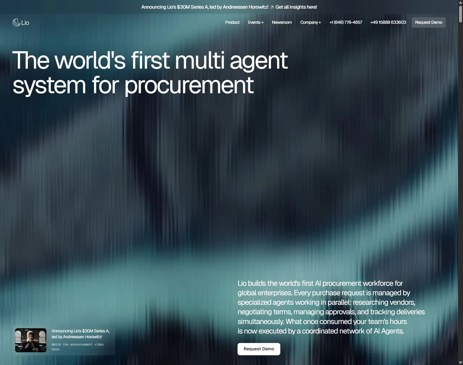 Lio: The world's first multi agent system for procurement
