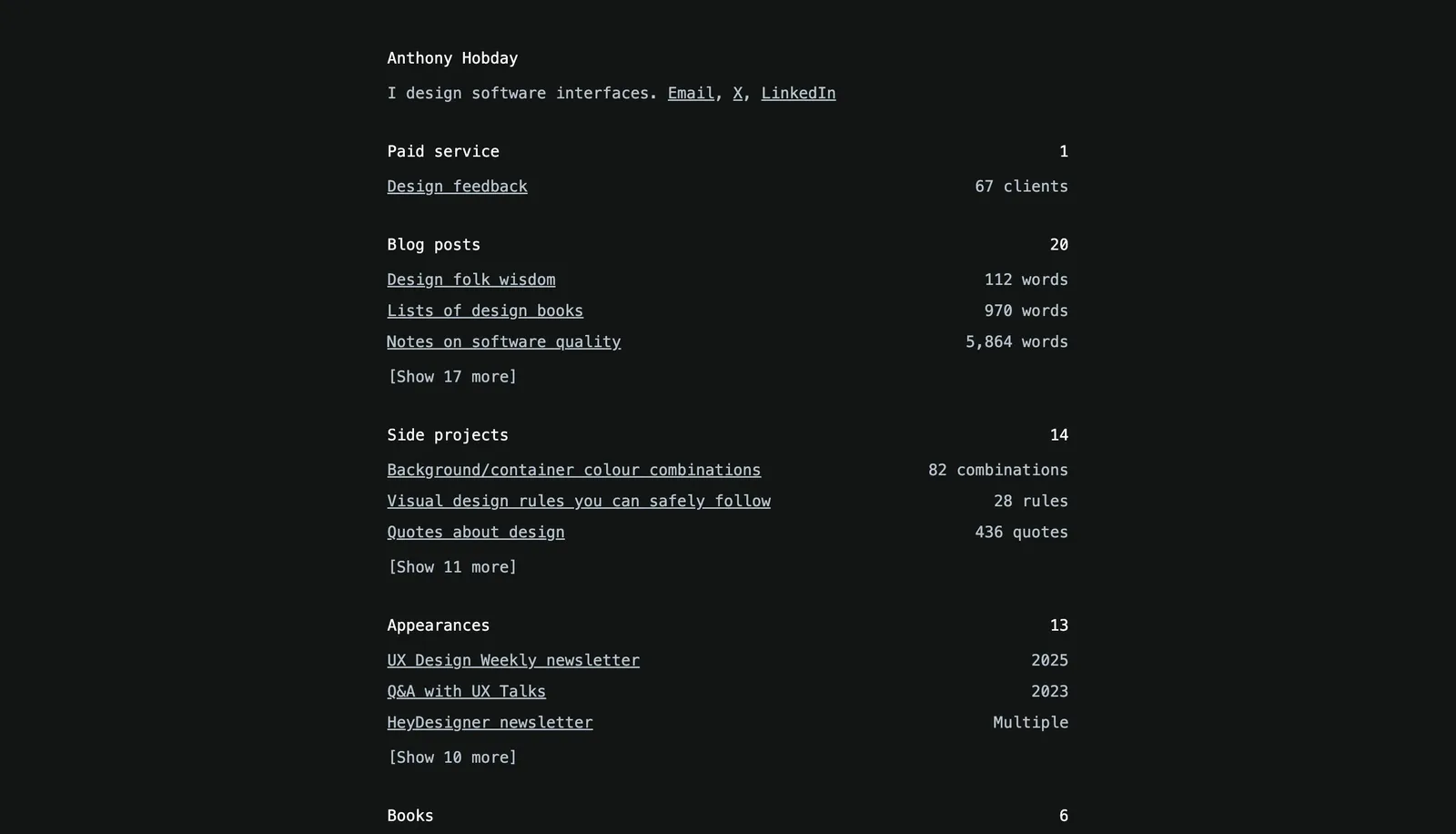Anthony Hobday—Product designer